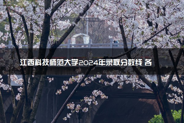 江西科技师范大学2024年录取分数线 各专业录取最低分及位次