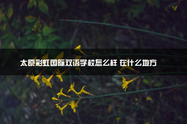 太原彩虹国际双语学校怎么样 在什么地方