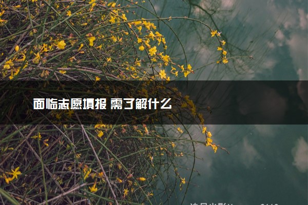 面临志愿填报 需了解什么