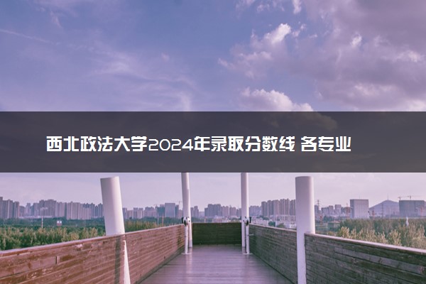 西北政法大学2024年录取分数线 各专业录取最低分及位次