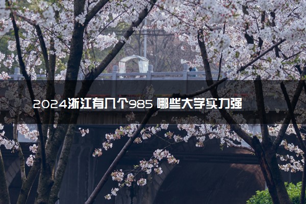 2024浙江有几个985 哪些大学实力强值得报考