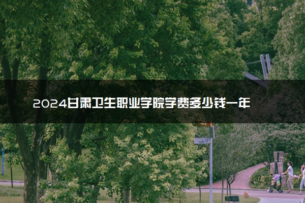 2024甘肃卫生职业学院学费多少钱一年 各专业收费标准
