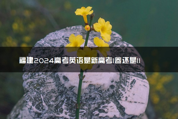 福建2024高考英语是新高考I卷还是II卷 用什么试卷