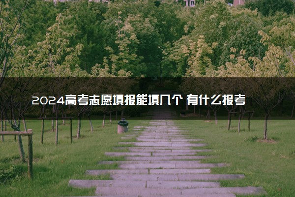 2024高考志愿填报能填几个 有什么报考技巧