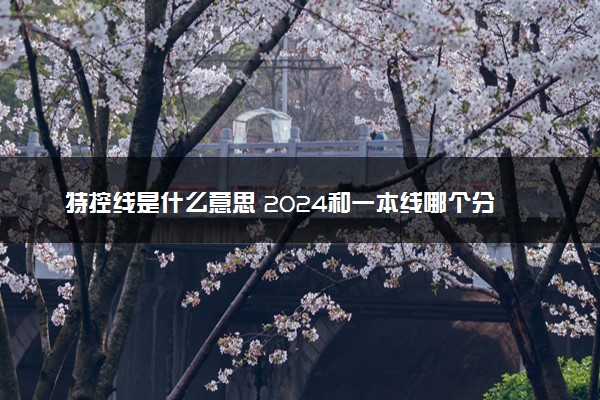 特控线是什么意思 2024和一本线哪个分数高