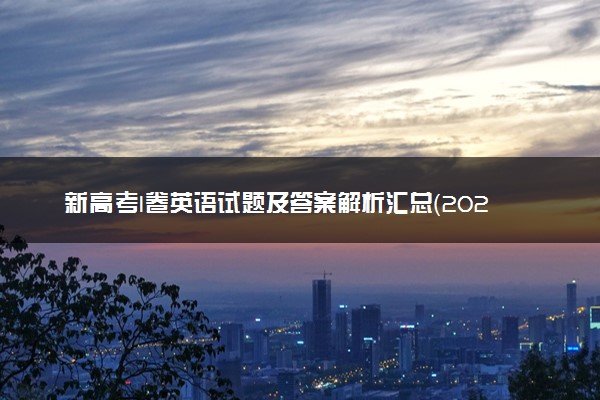 新高考I卷英语试题及答案解析汇总（2024考后更新）