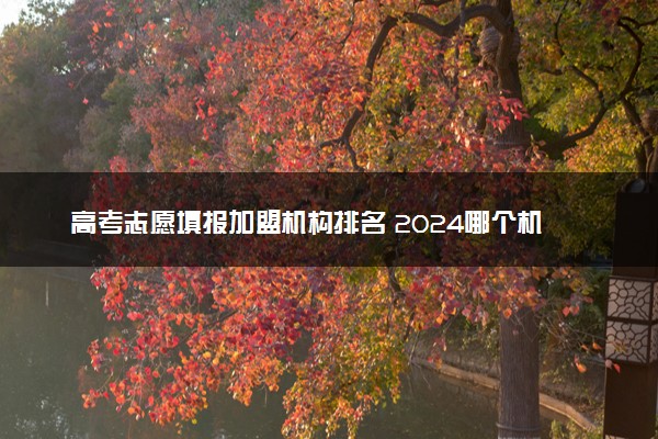 高考志愿填报加盟机构排名 2024哪个机构报志愿靠谱