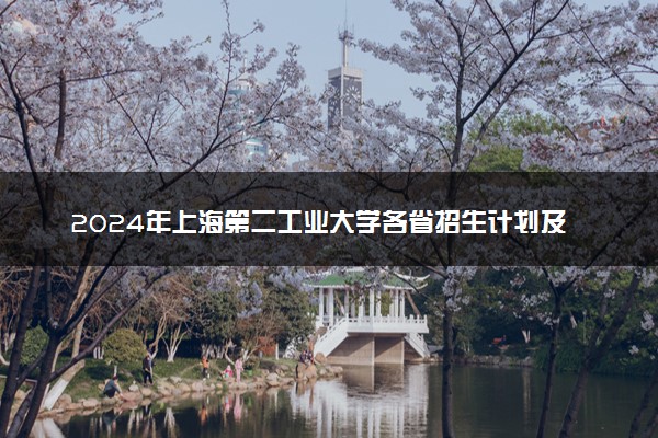 2024年上海第二工业大学各省招生计划及招生人数 都招什么专业