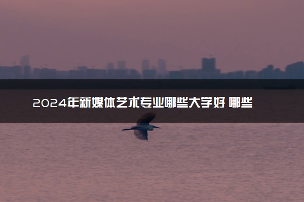 2024年新媒体艺术专业哪些大学好 哪些院校新媒体艺术专业强