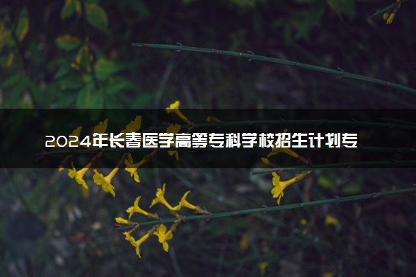 2024年长春医学高等专科学校招生计划专业及各省录取分数线位次