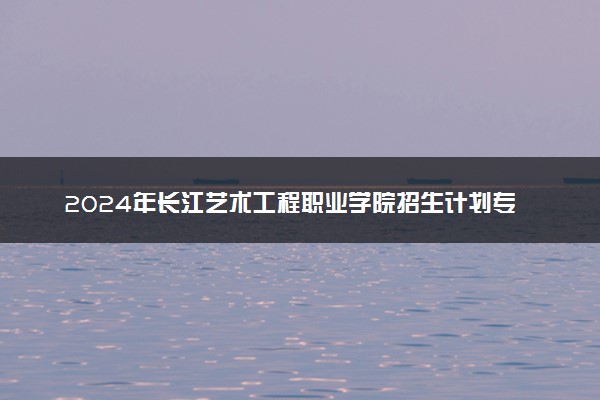 2024年长江艺术工程职业学院招生计划专业及各省录取分数线位次