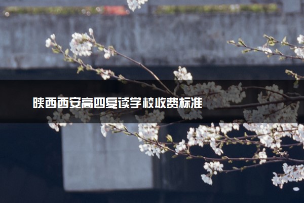 陕西西安高四复读学校收费标准