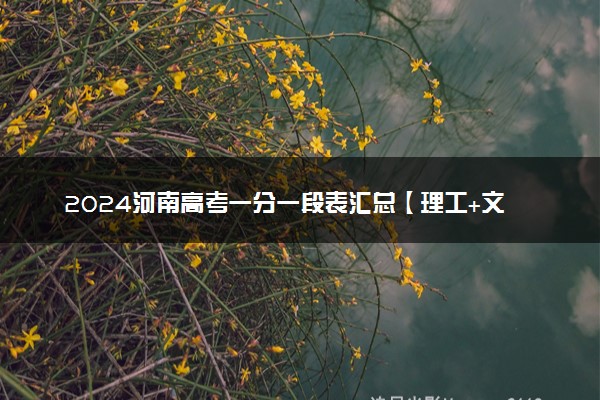 2024河南高考一分一段表汇总【理工+文史】 成绩排名公布