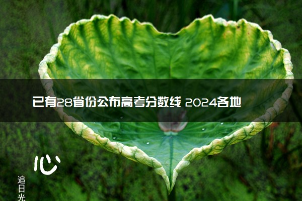 已有28省份公布高考分数线 2024各地分数线汇总
