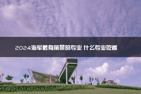 2024海军最有前景的专业 什么专业吃香