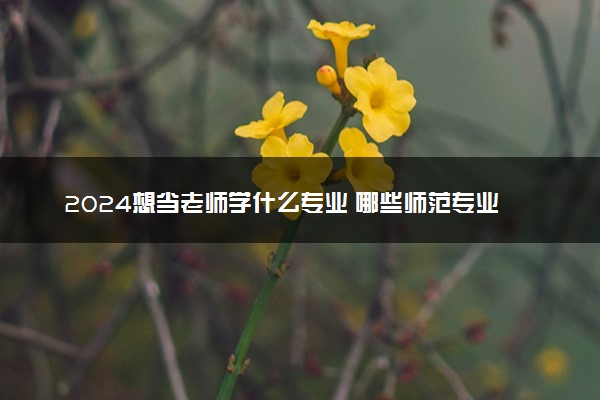 2024想当老师学什么专业 哪些师范专业好