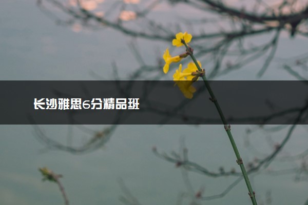 长沙雅思6分精品班