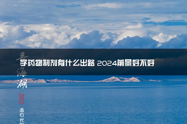 学药物制剂有什么出路 2024前景好不好