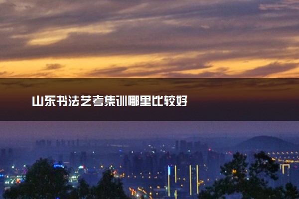 山东书法艺考集训哪里比较好