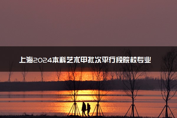上海2024本科艺术甲批次平行段院校专业组投档分数线（书法类）