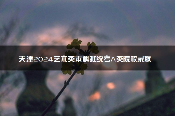 天津2024艺术类本科批统考A类院校录取最低分(美术与设计)