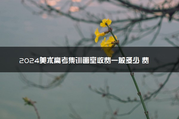 2024美术高考集训画室收费一般多少 费用高吗