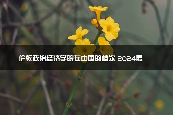 伦敦政治经济学院在中国的档次 2024最好的专业是什么