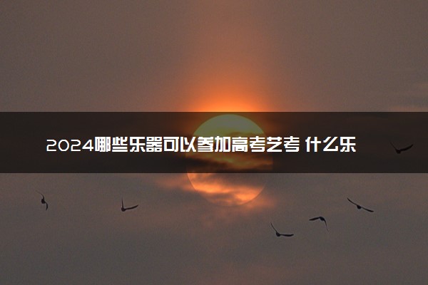 2024哪些乐器可以参加高考艺考 什么乐器比较吃香