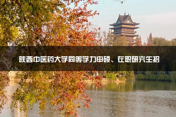 陕西中医药大学同等学力申硕、在职研究生招生简章