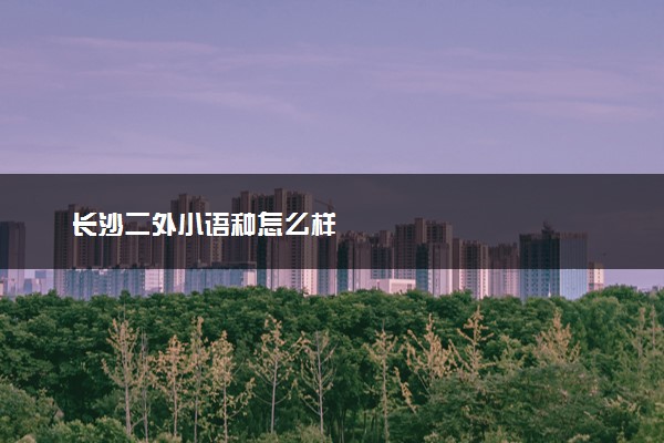 长沙二外小语种怎么样