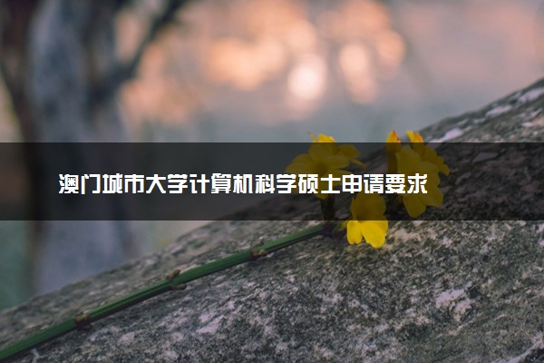 澳门城市大学计算机科学硕士申请要求