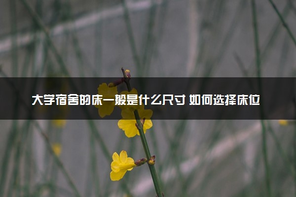 大学宿舍的床一般是什么尺寸 如何选择床位