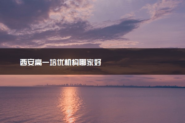 西安高一培优机构哪家好