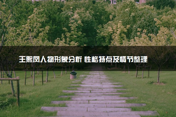 王熙凤人物形象分析 性格特点及情节整理