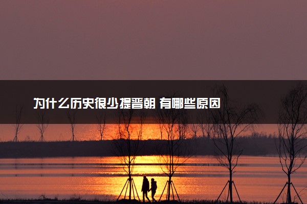 为什么历史很少提晋朝 有哪些原因