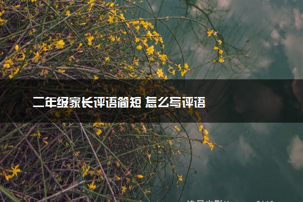 二年级家长评语简短 怎么写评语
