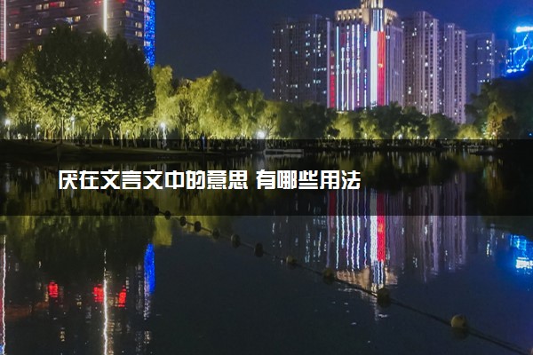 厌在文言文中的意思 有哪些用法