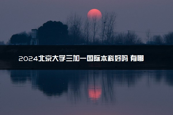 2024北京大学三加一国际本科好吗 有哪些优势