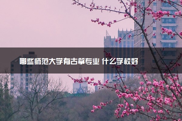 哪些师范大学有古筝专业 什么学校好