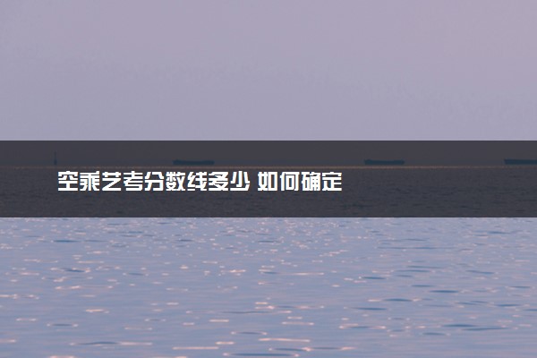 空乘艺考分数线多少 如何确定