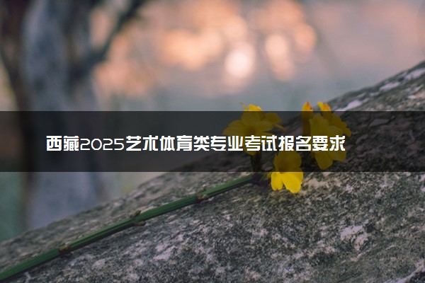 西藏2025艺术体育类专业考试报名要求 有什么注意事项