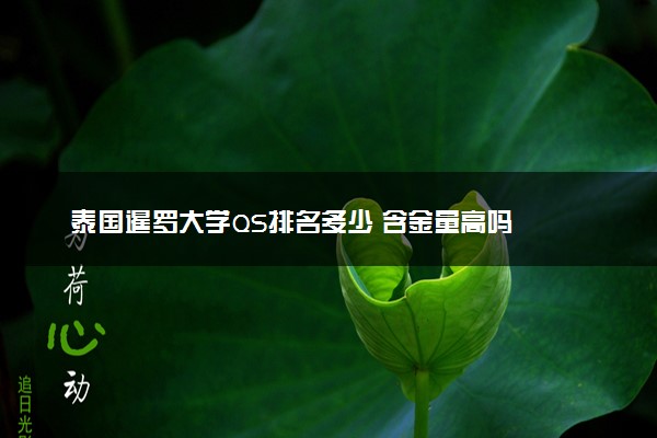 泰国暹罗大学QS排名多少 含金量高吗