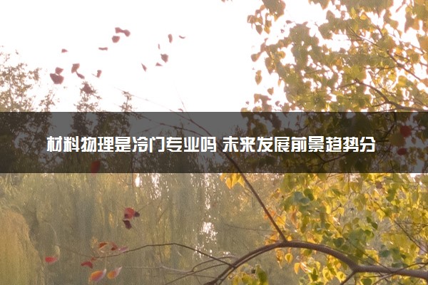 材料物理是冷门专业吗 未来发展前景趋势分析