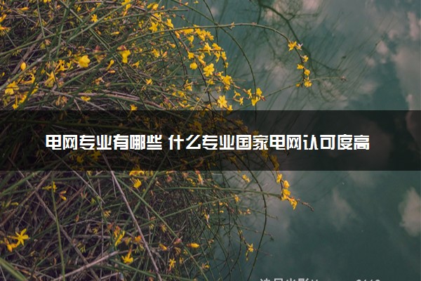 电网专业有哪些 什么专业国家电网认可度高