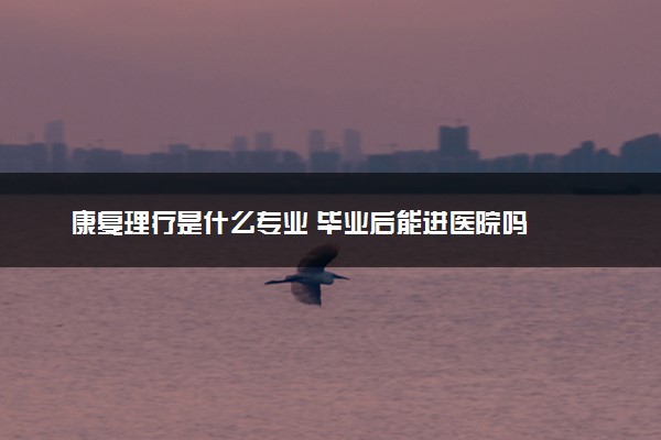 康复理疗是什么专业 毕业后能进医院吗