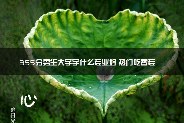 355分男生大学学什么专业好 热门吃香专业推荐