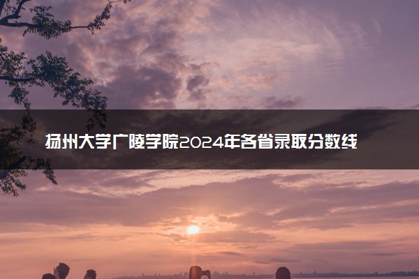 扬州大学广陵学院2024年各省录取分数线 多少分能考上