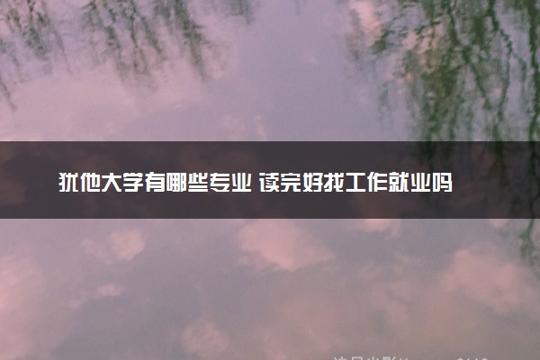 犹他大学有哪些专业 读完好找工作就业吗
