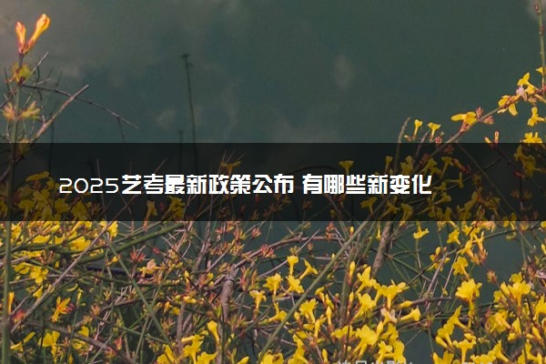 2025艺考最新政策公布 有哪些新变化