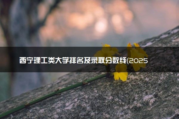 西宁理工类大学排名及录取分数线（2025年参考）
